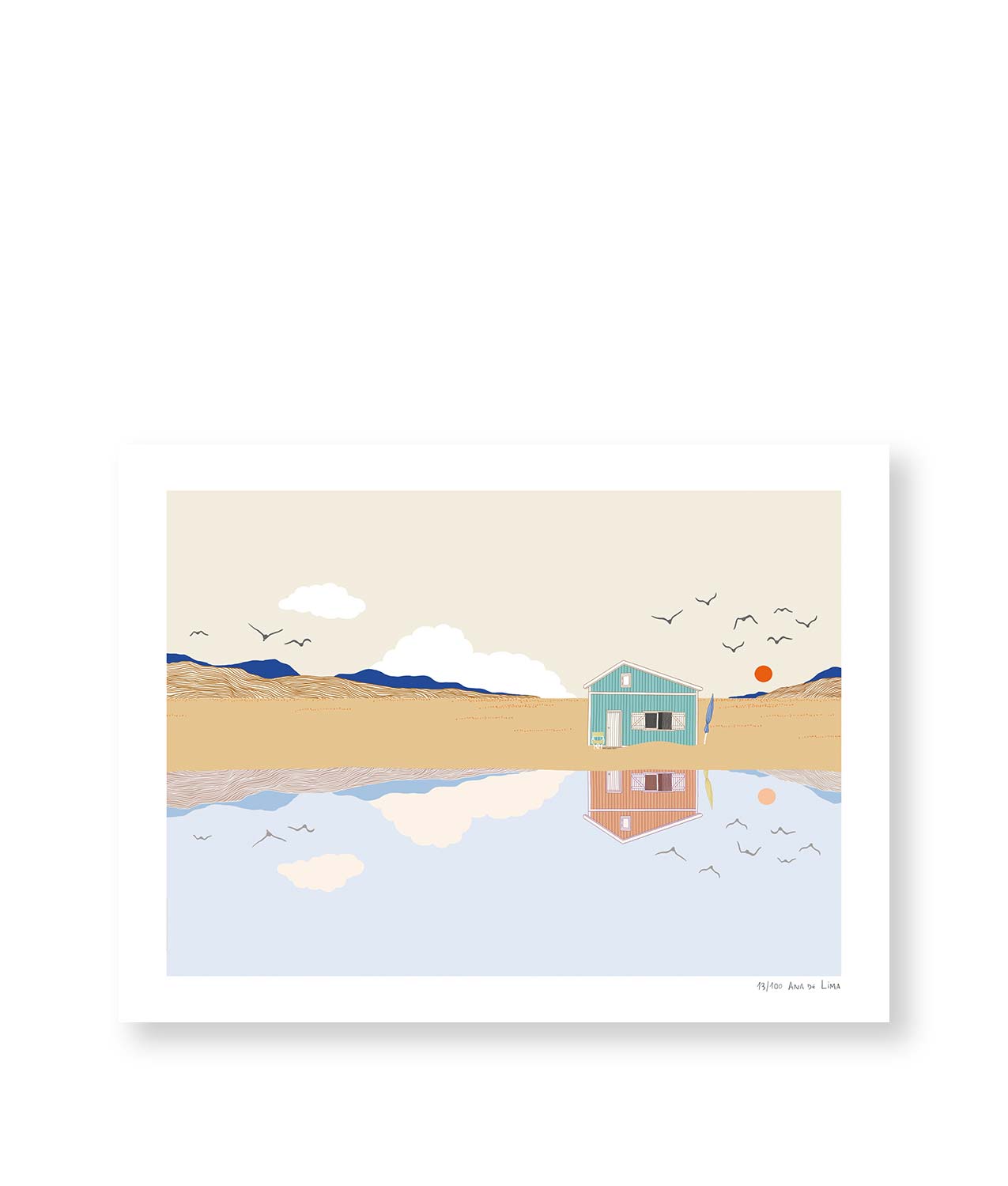 ana de lima ilustracion playa