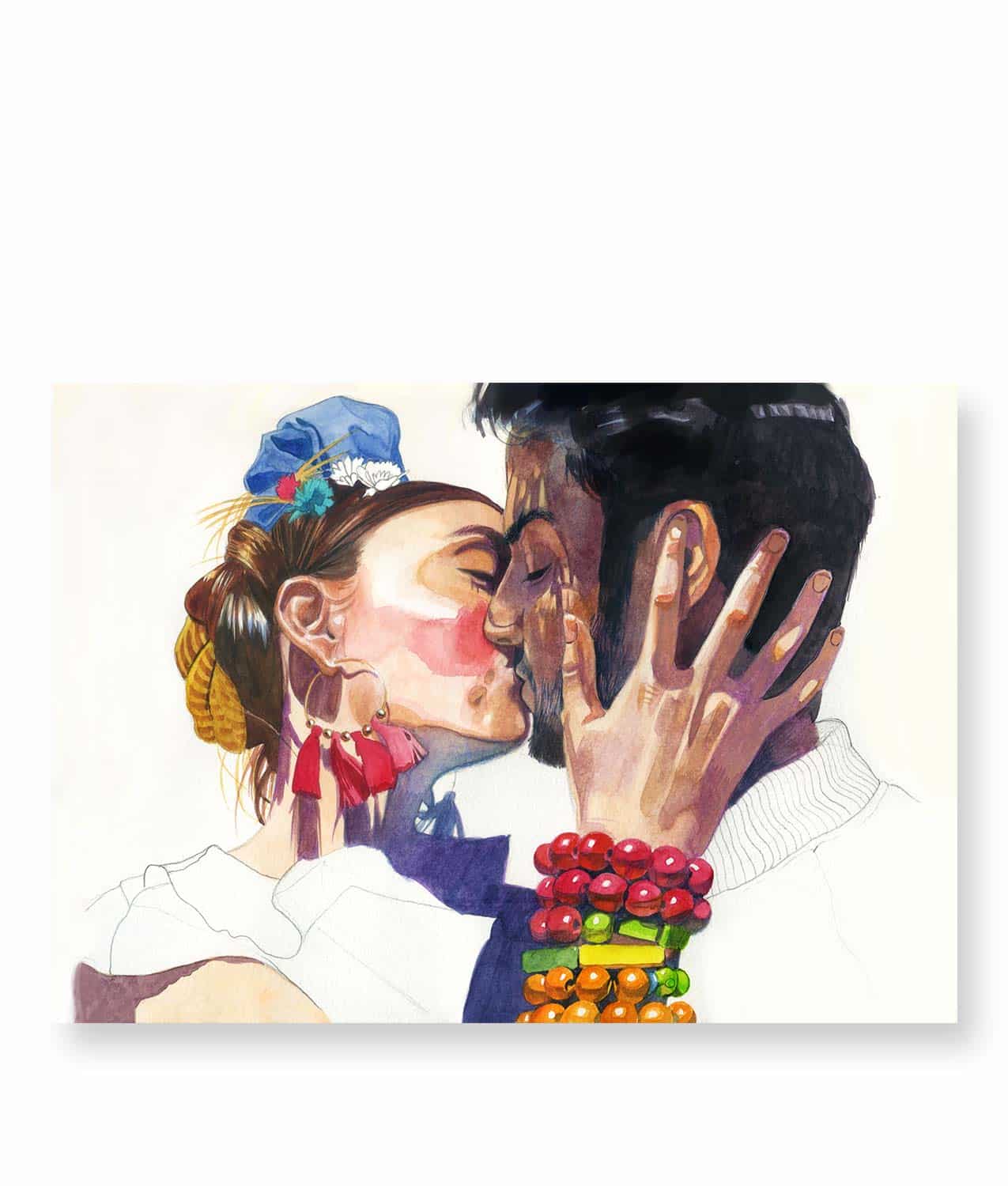 ILUSTRACION BESO SEBASTIA