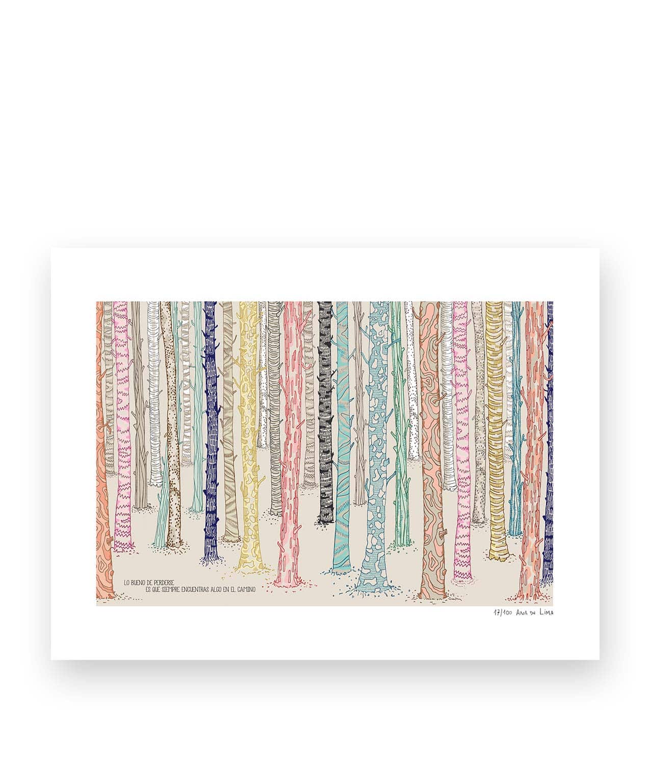 ilustracion bosque ana lima