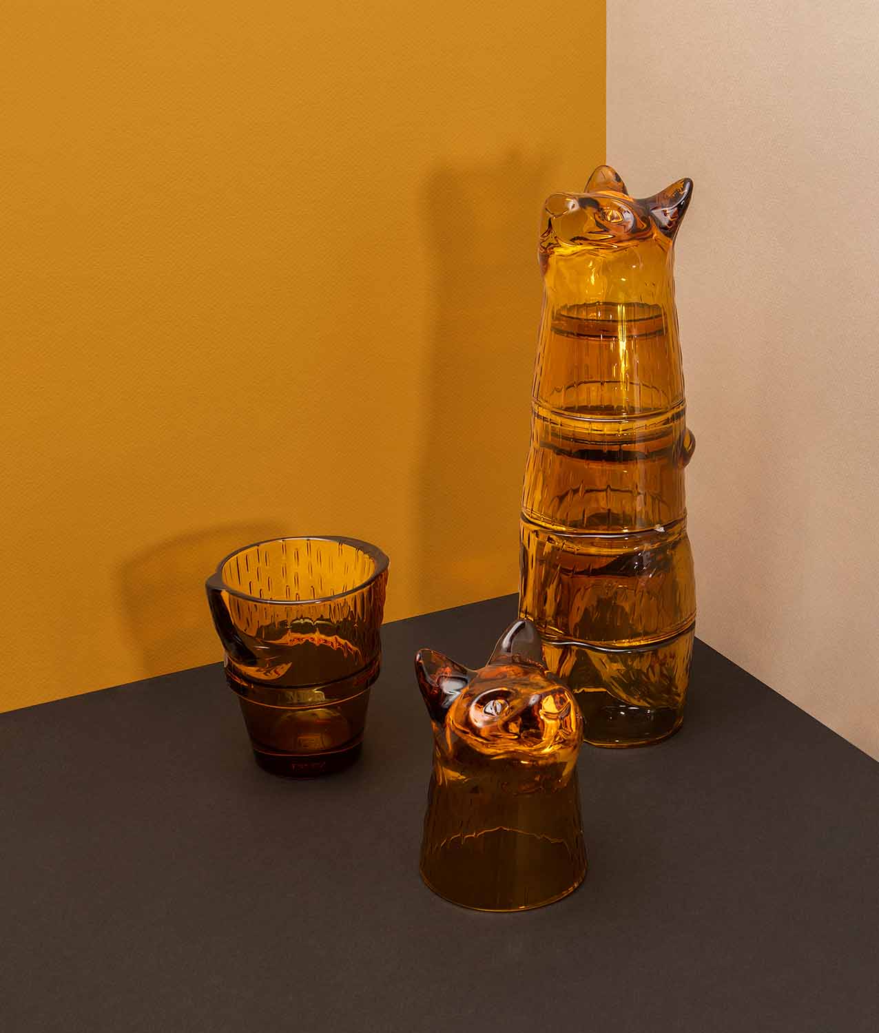 vasos apilables gato doiy
