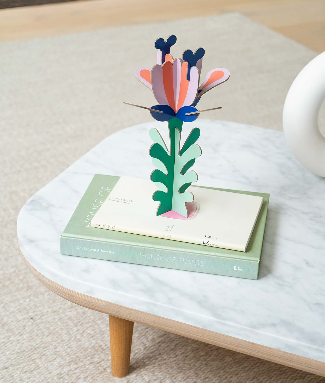 flor papel octaevo