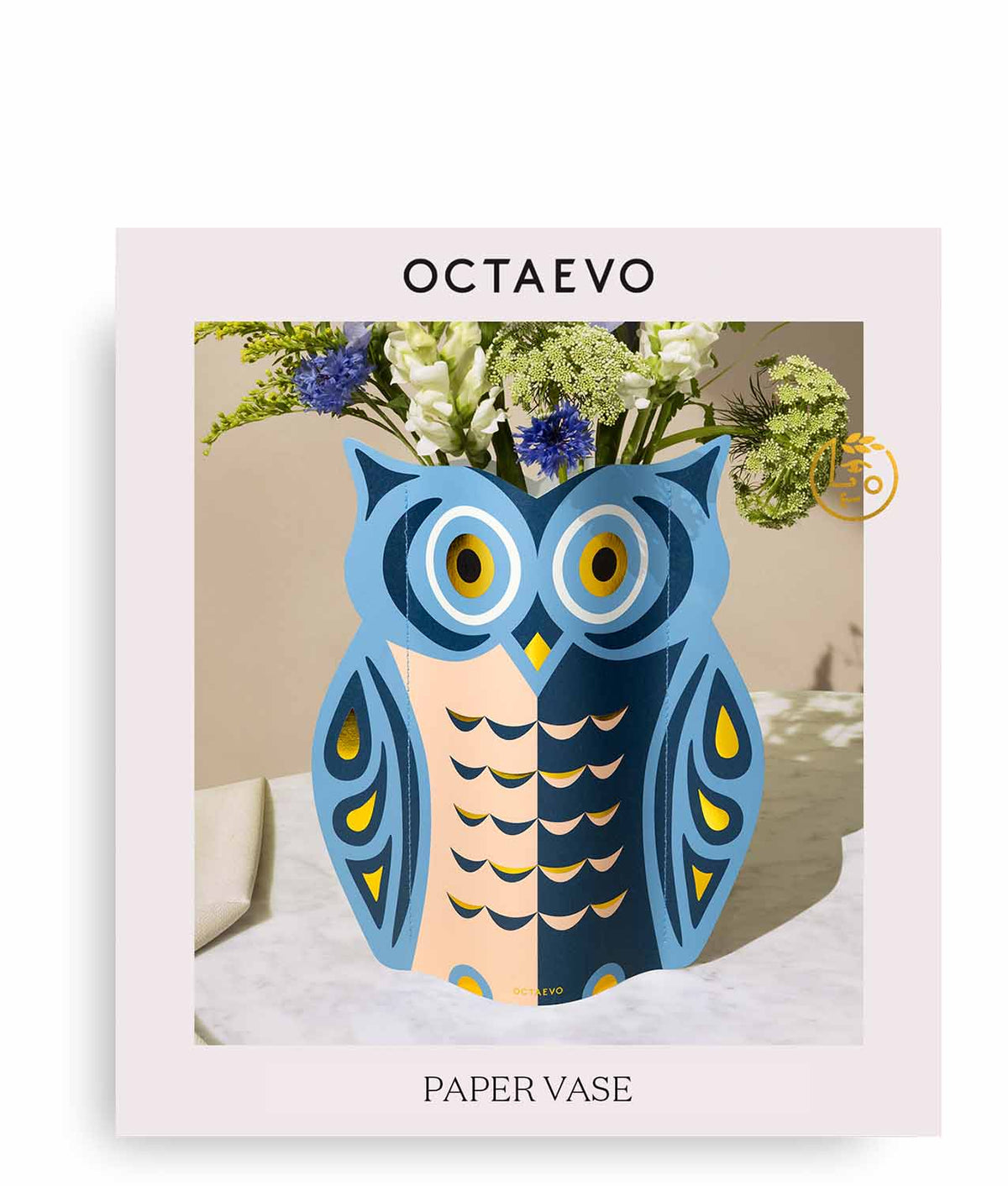 Jarrón de Papel Night Owl