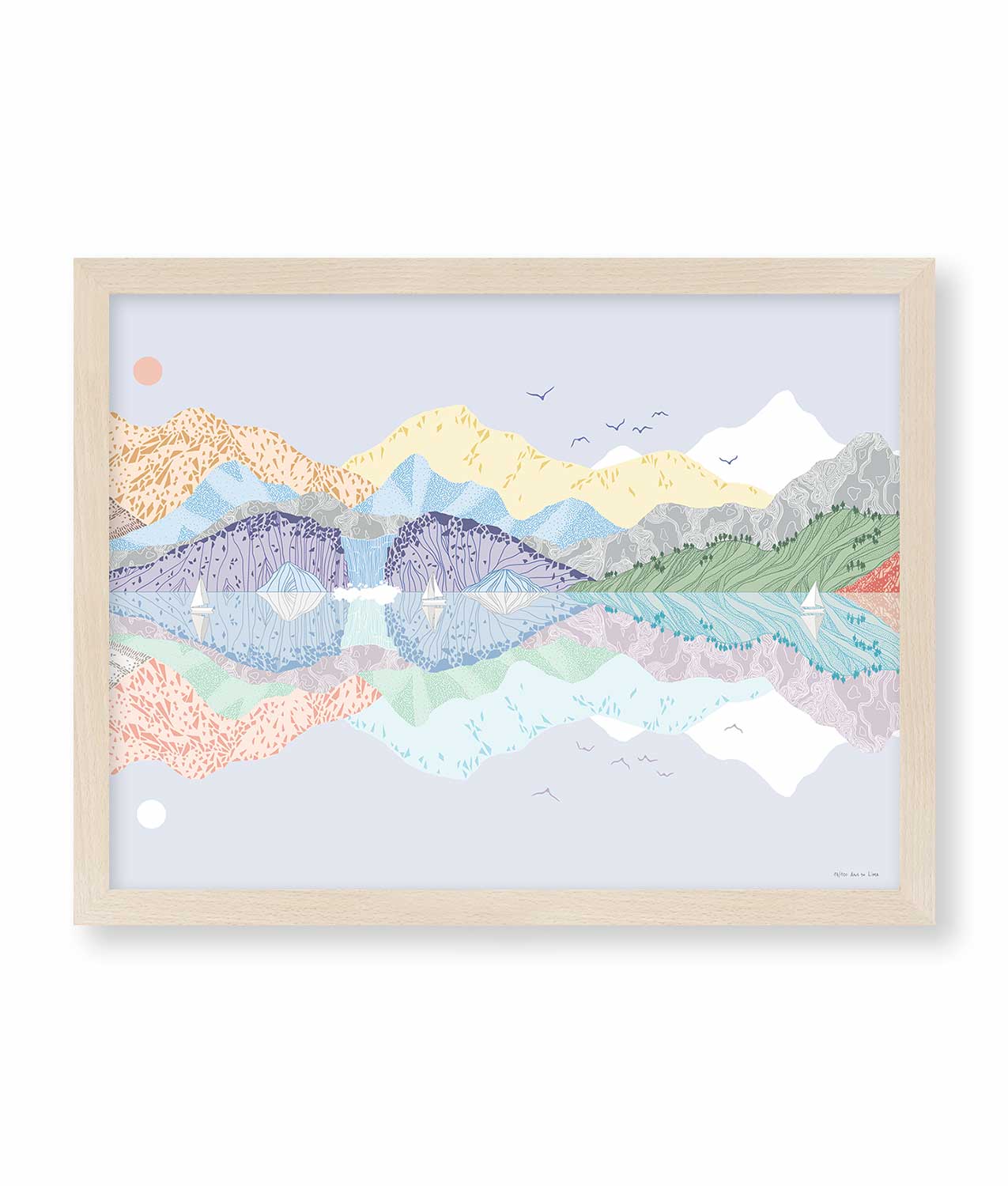 illustration ana lima mountain