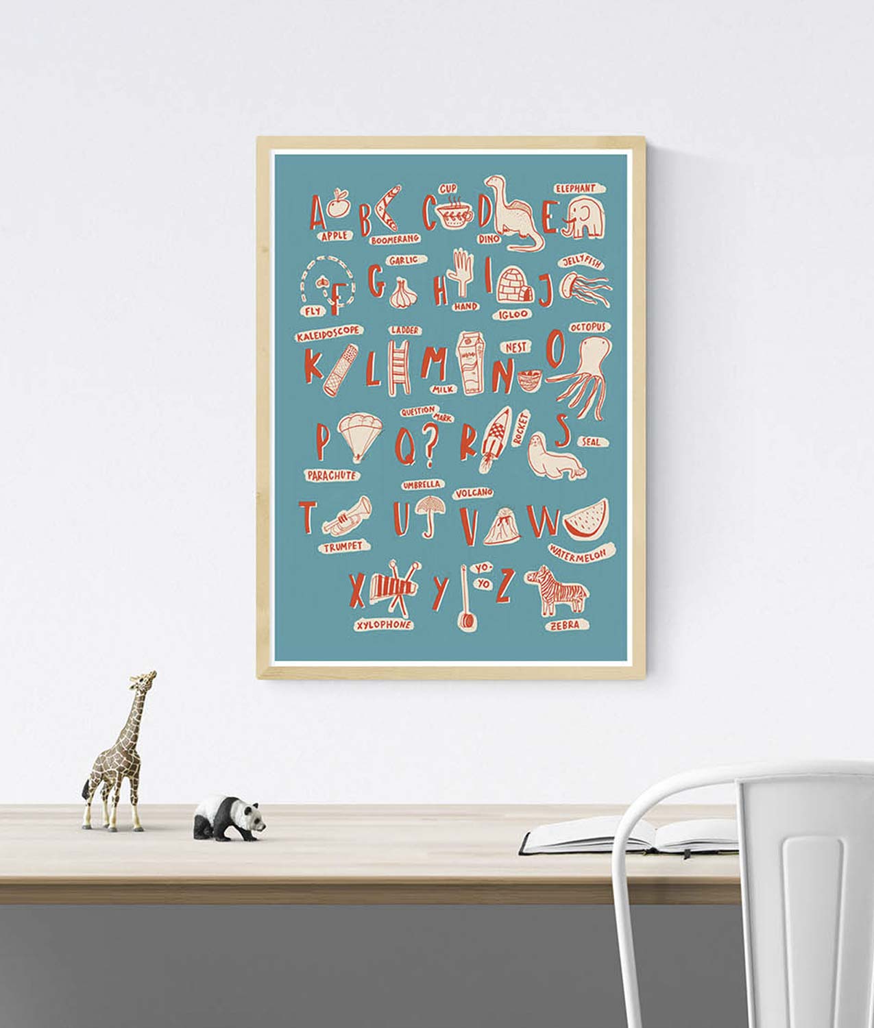 ilustracion abecedario sira lobo