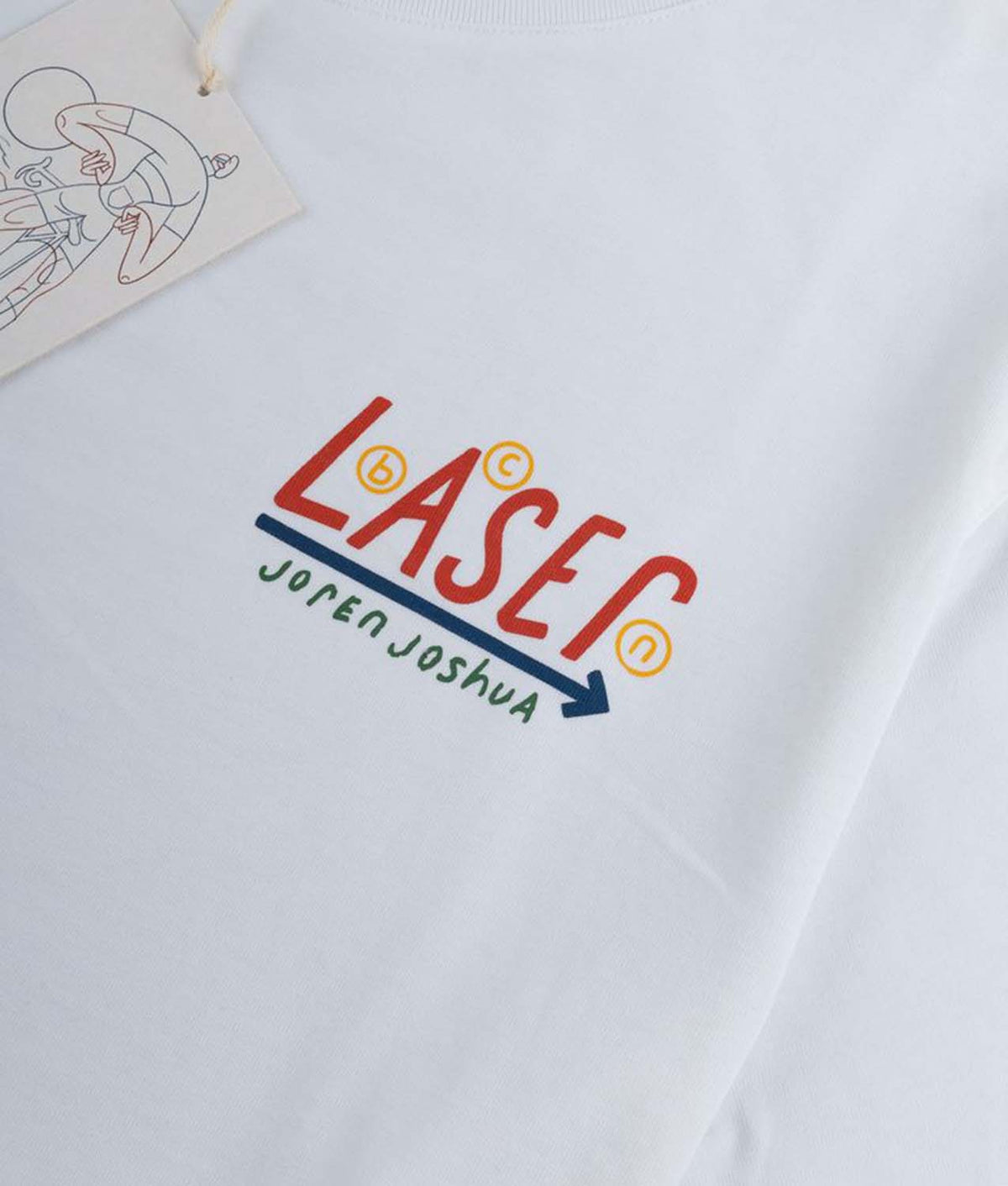 Camiseta Rawal Cycling Culture by Joren Joshua - Blanca