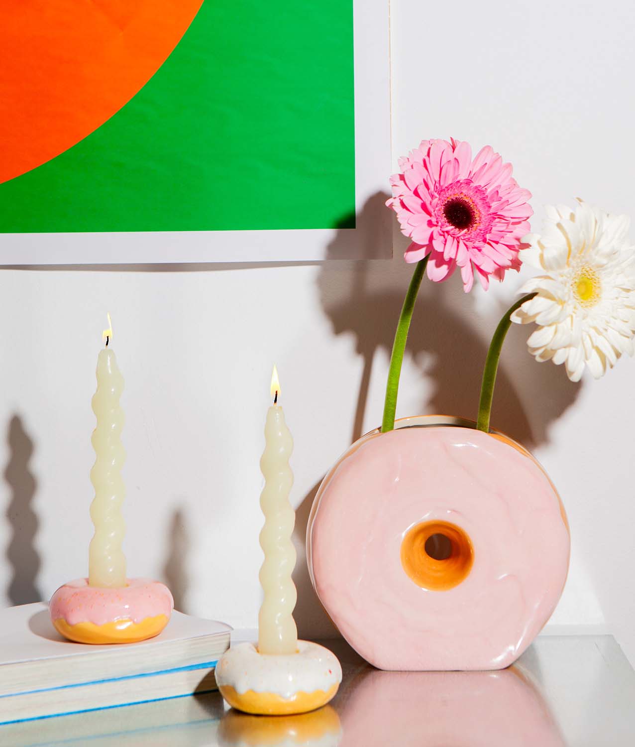 candelabro donut doiy