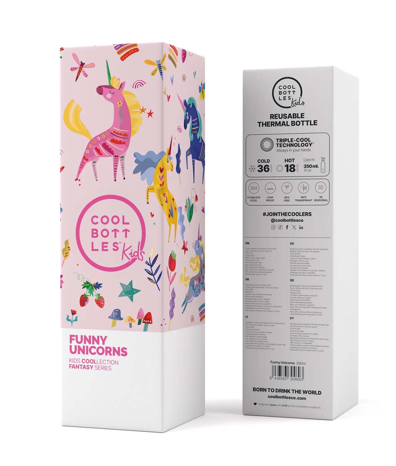 Botella Térmica Niños - Funny Unicorns