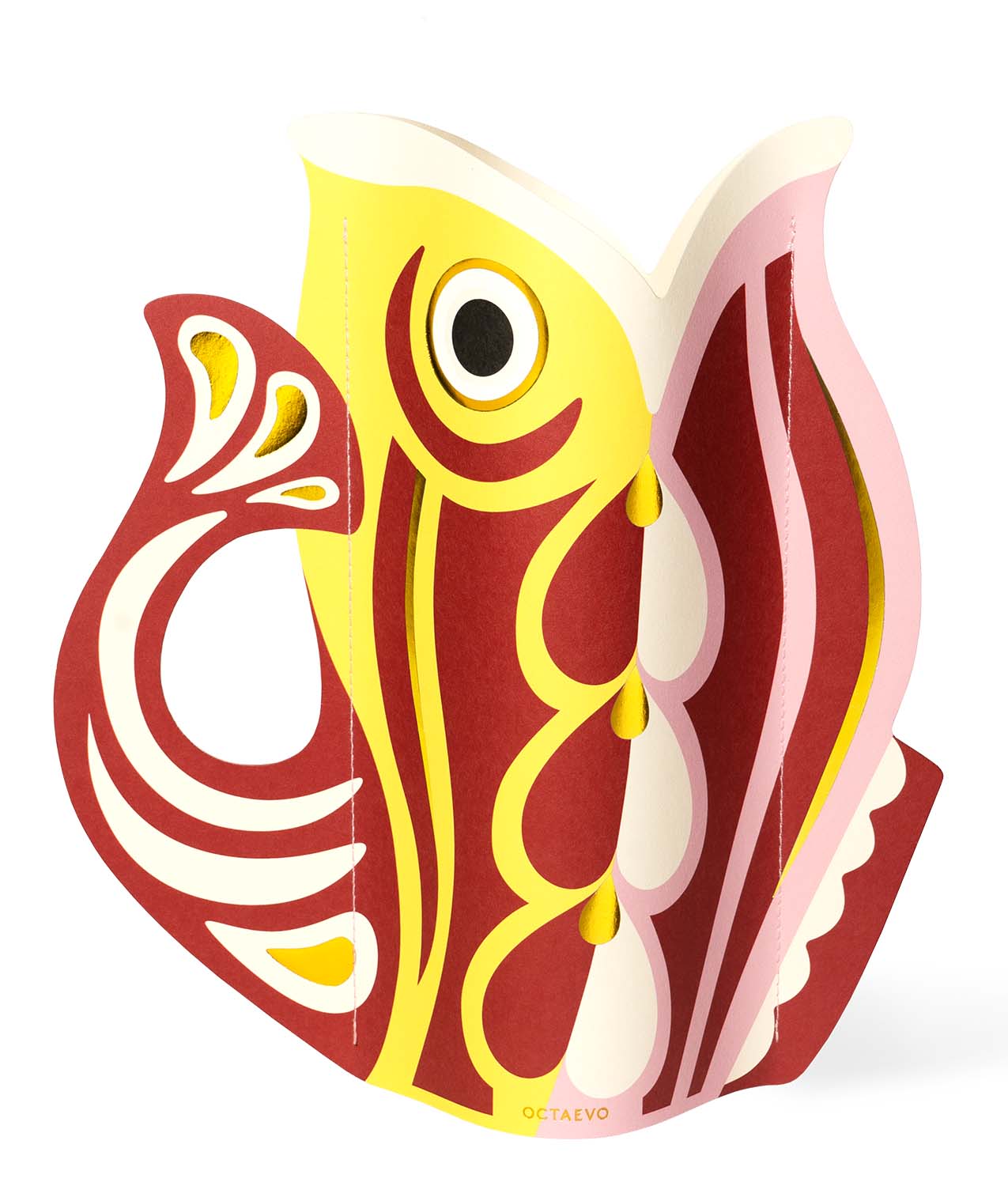 Jarrón de Papel Fish Ruby