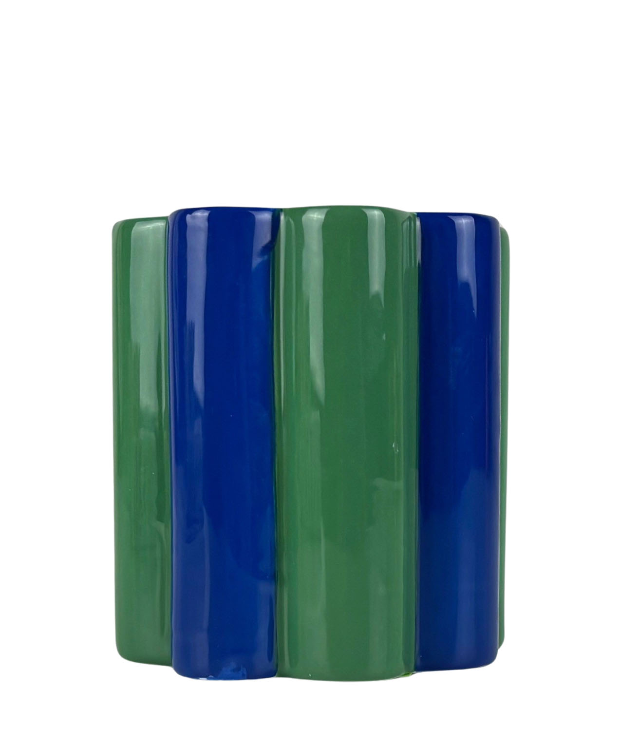 Maceta Azul y Verde