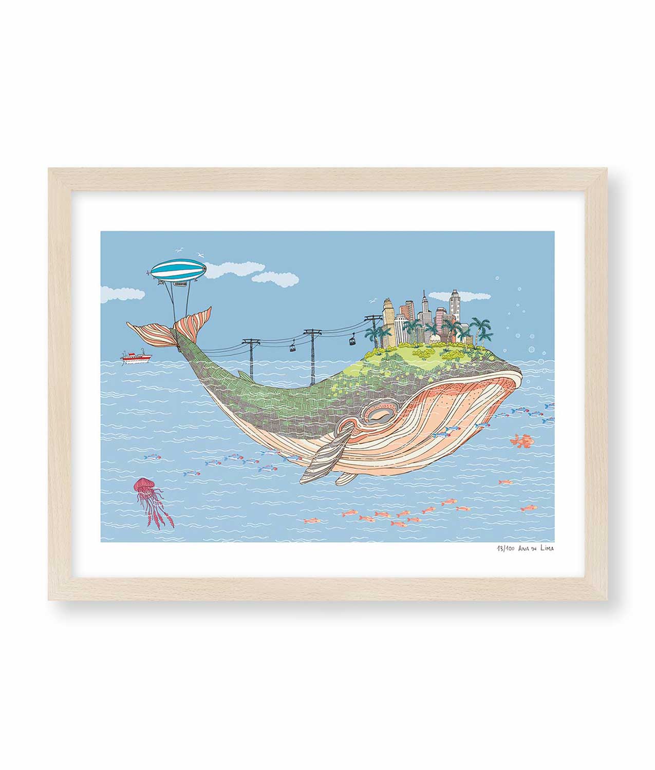 illustration ana lima whale
