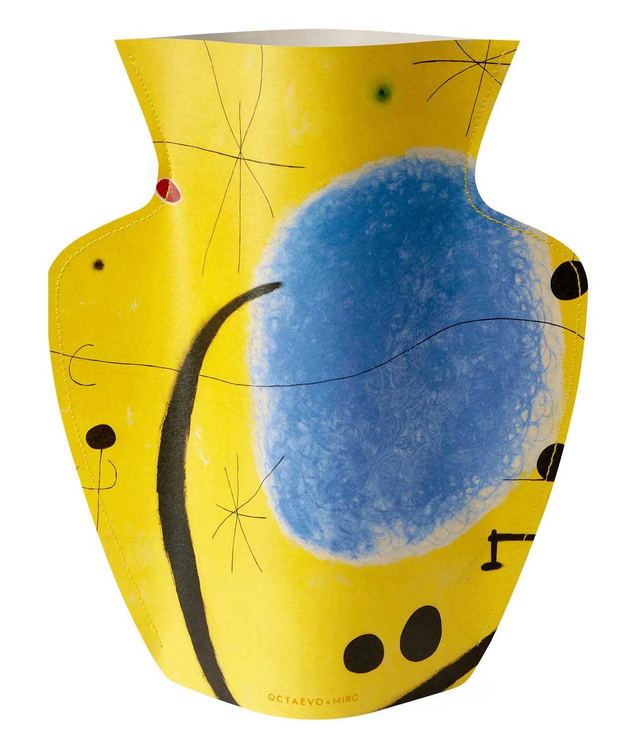 Jarrón de Papel Miró Amarillo