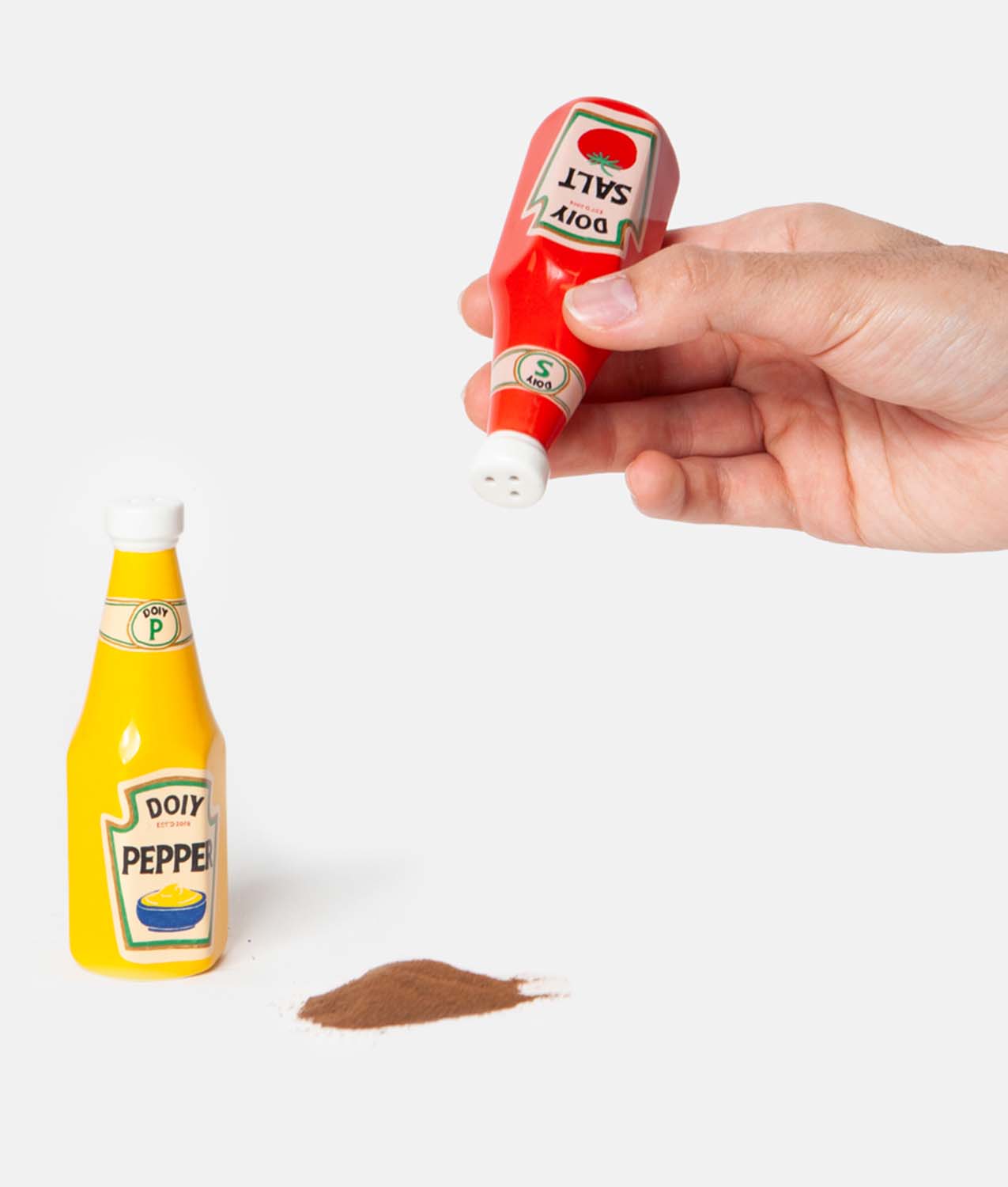 Salero y Pimentero Ketchup y Mostaza