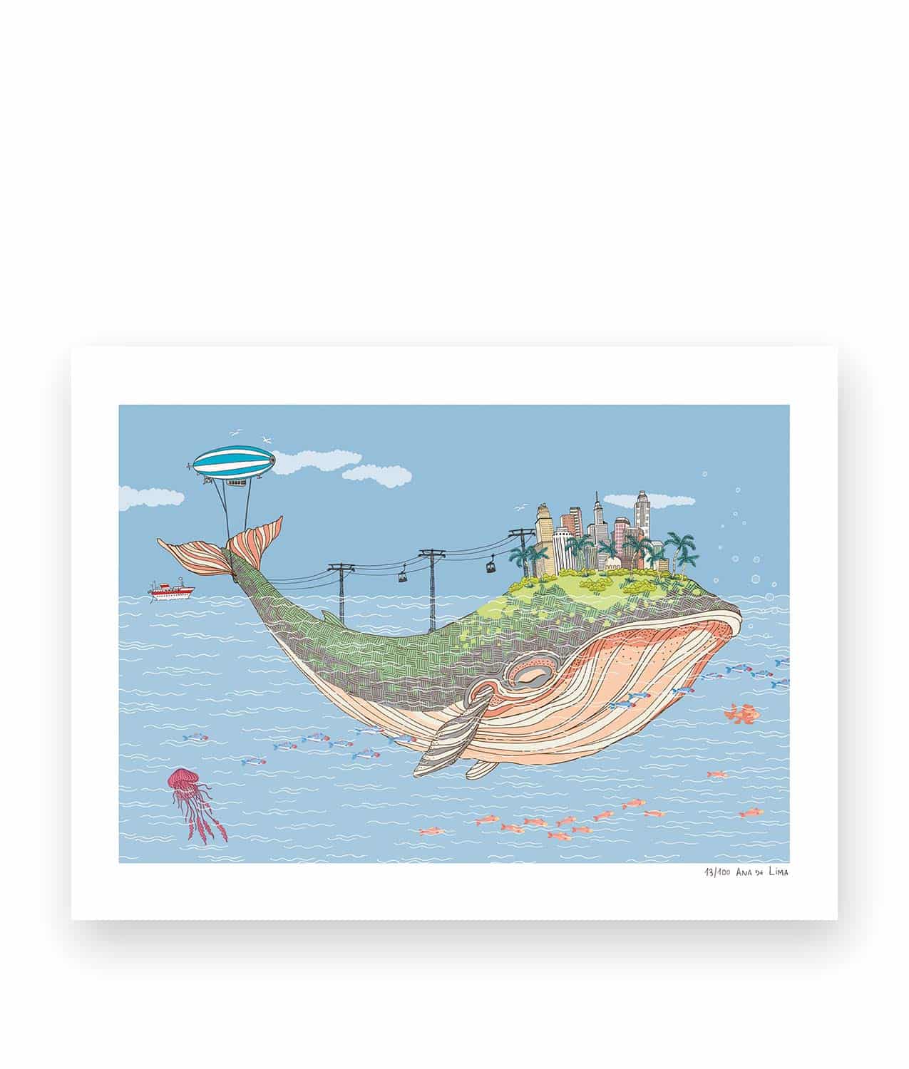 ilustracion BALLENA ana lima