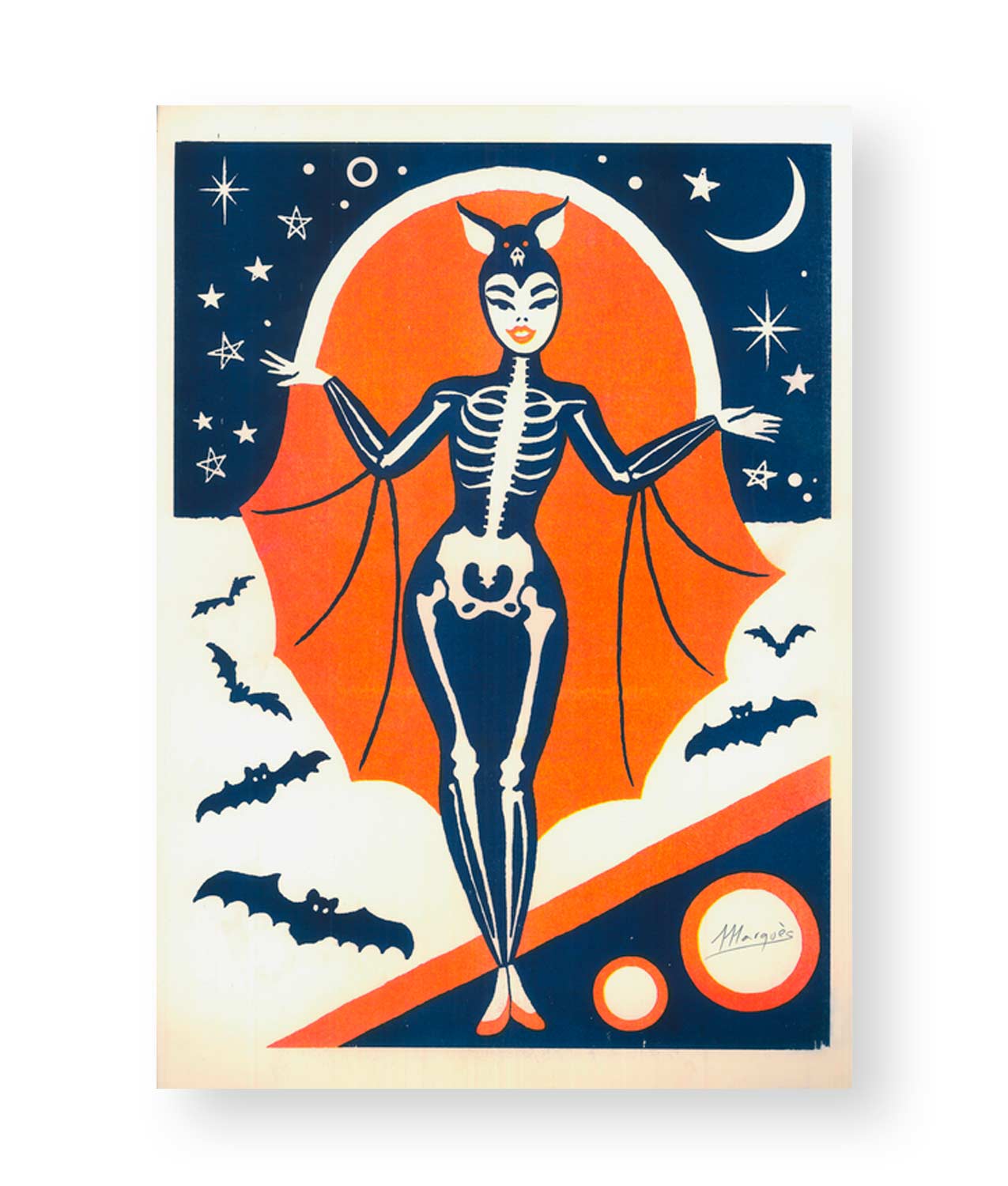 Bat Girl Halloween ilustracion el marques