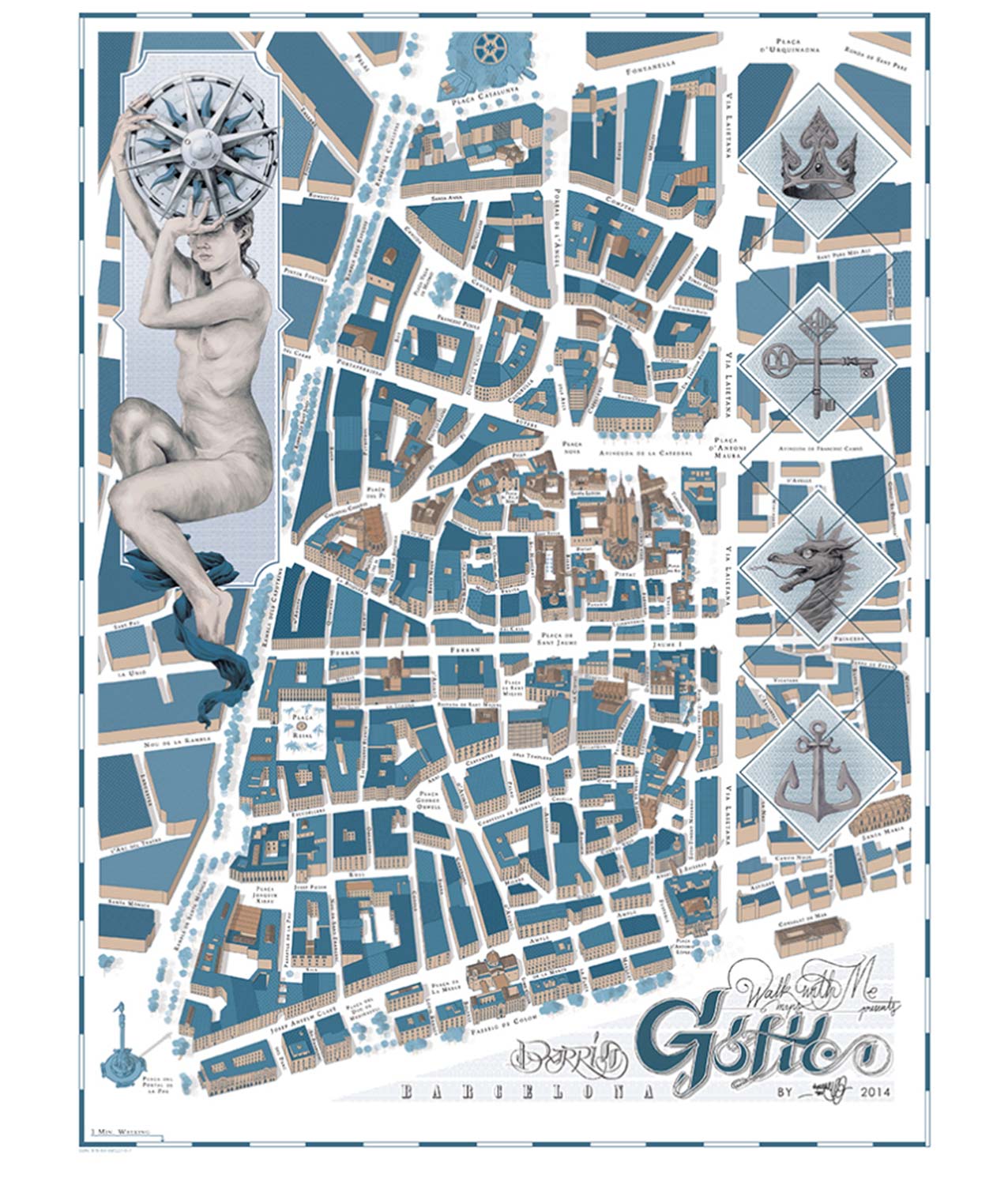 Póster Barri gotic