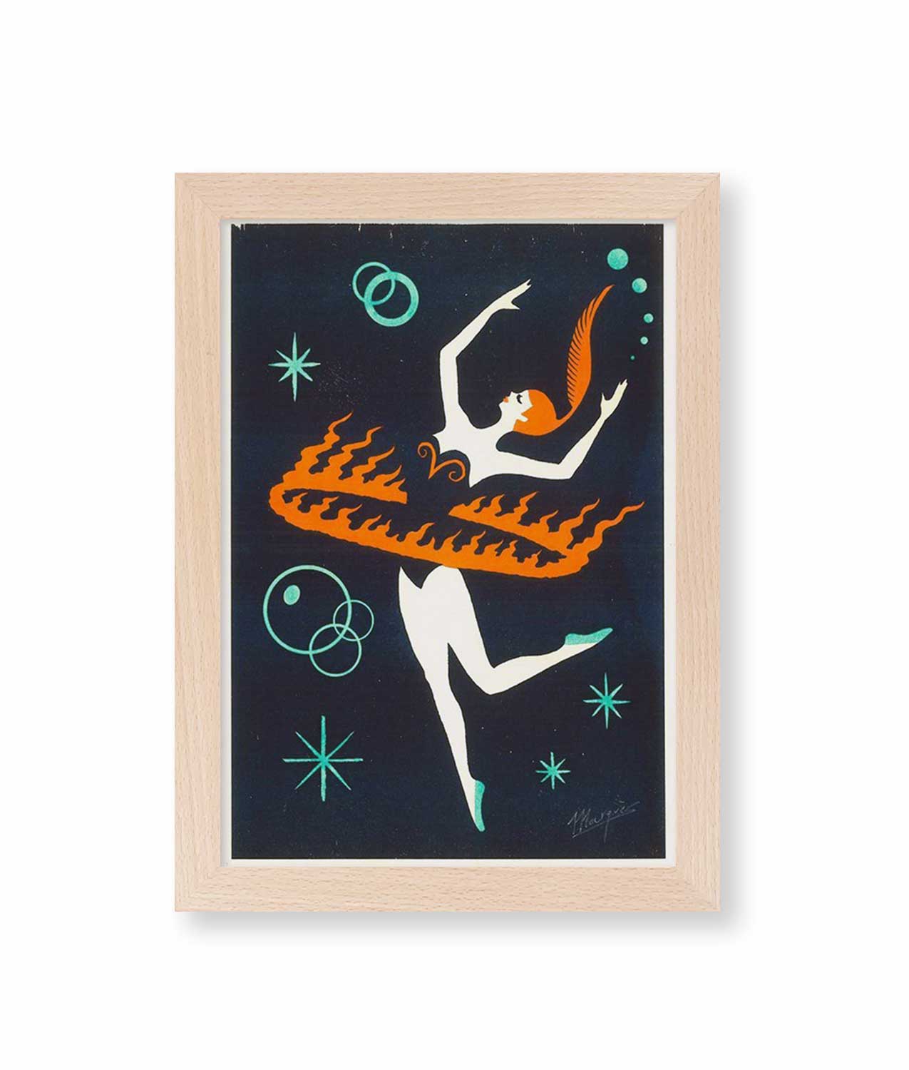 ilustracion el marques marco madera natural haya