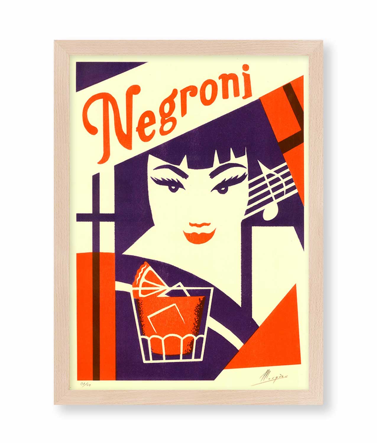 ilustracion el marques marco madera natural haya