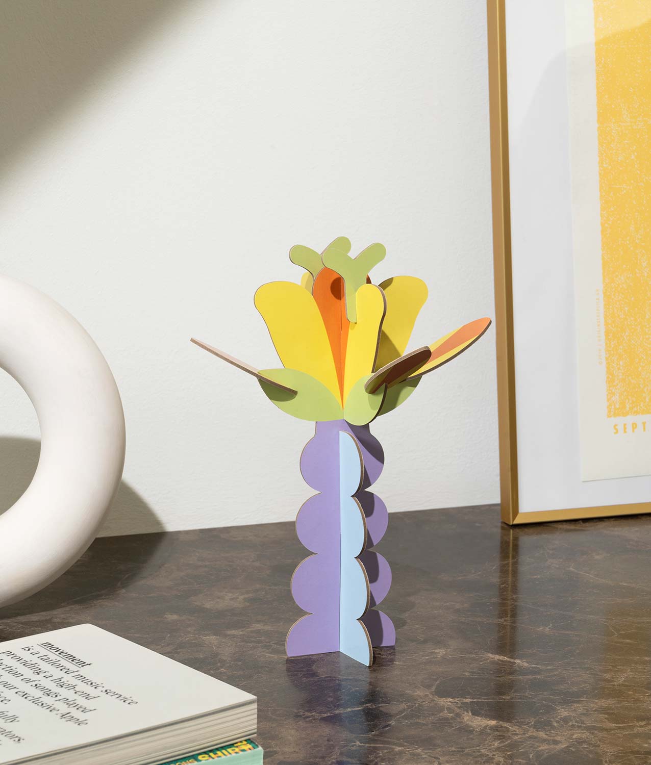 flor papel octaevo