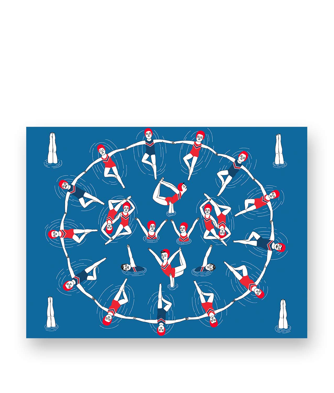ILUSTRACION NATACION SINCRONIZADA