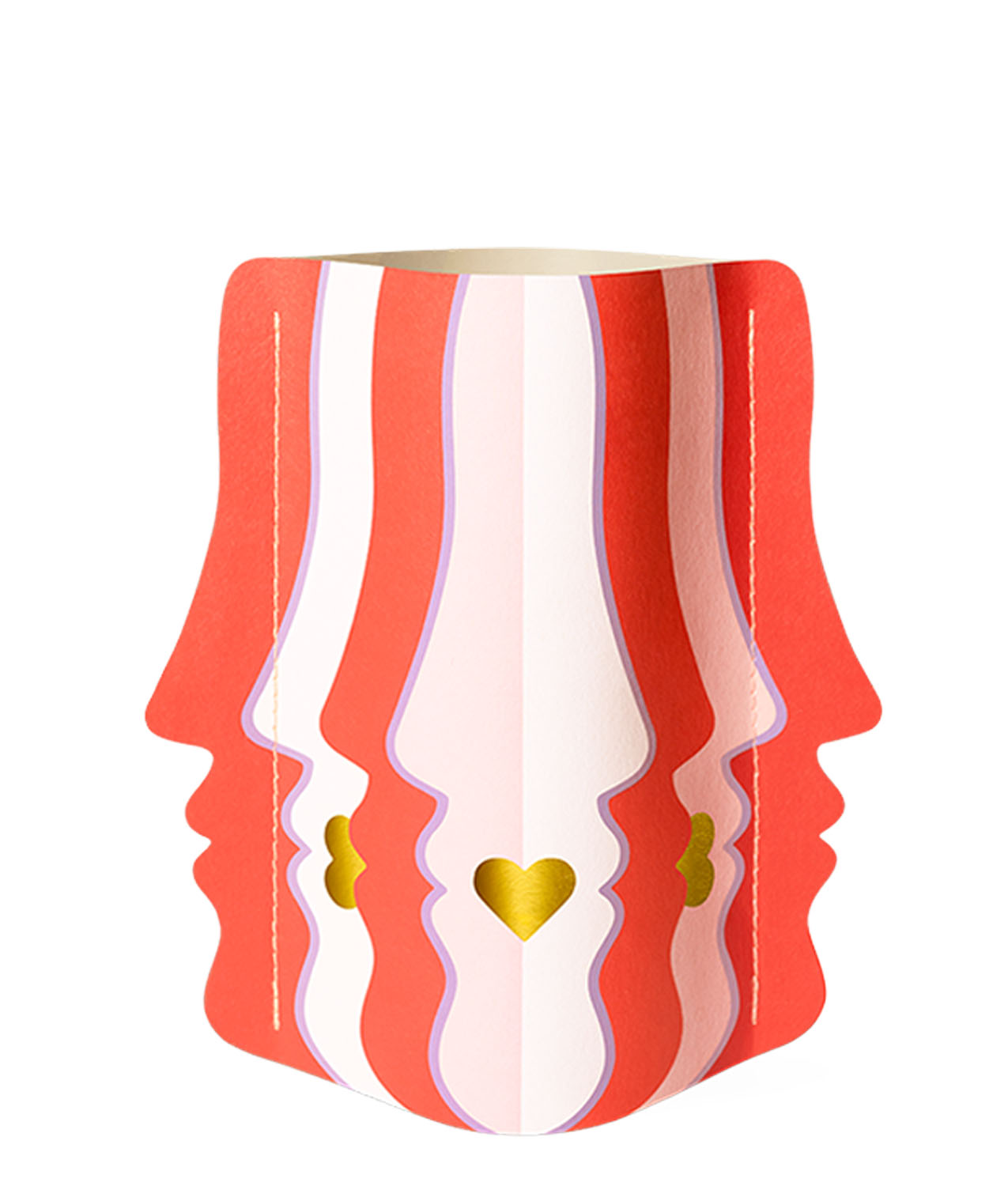 Mini Jarrón de Papel Beso