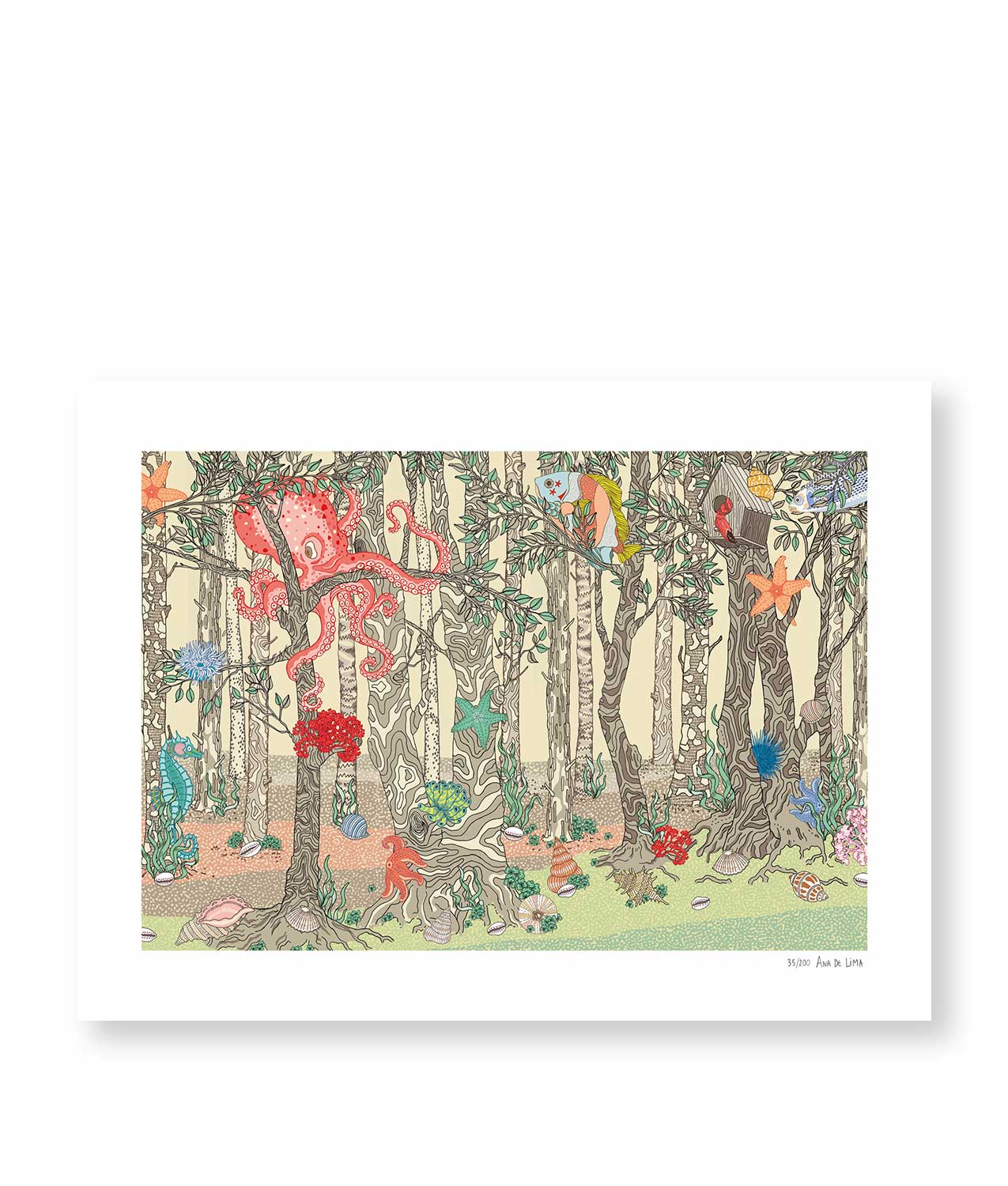 ilustracion bosque ana de lima
