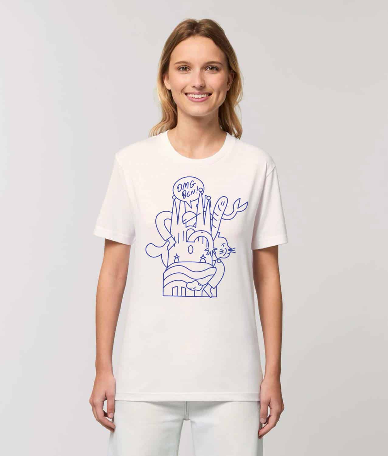 camiseta clara mur omg bcn