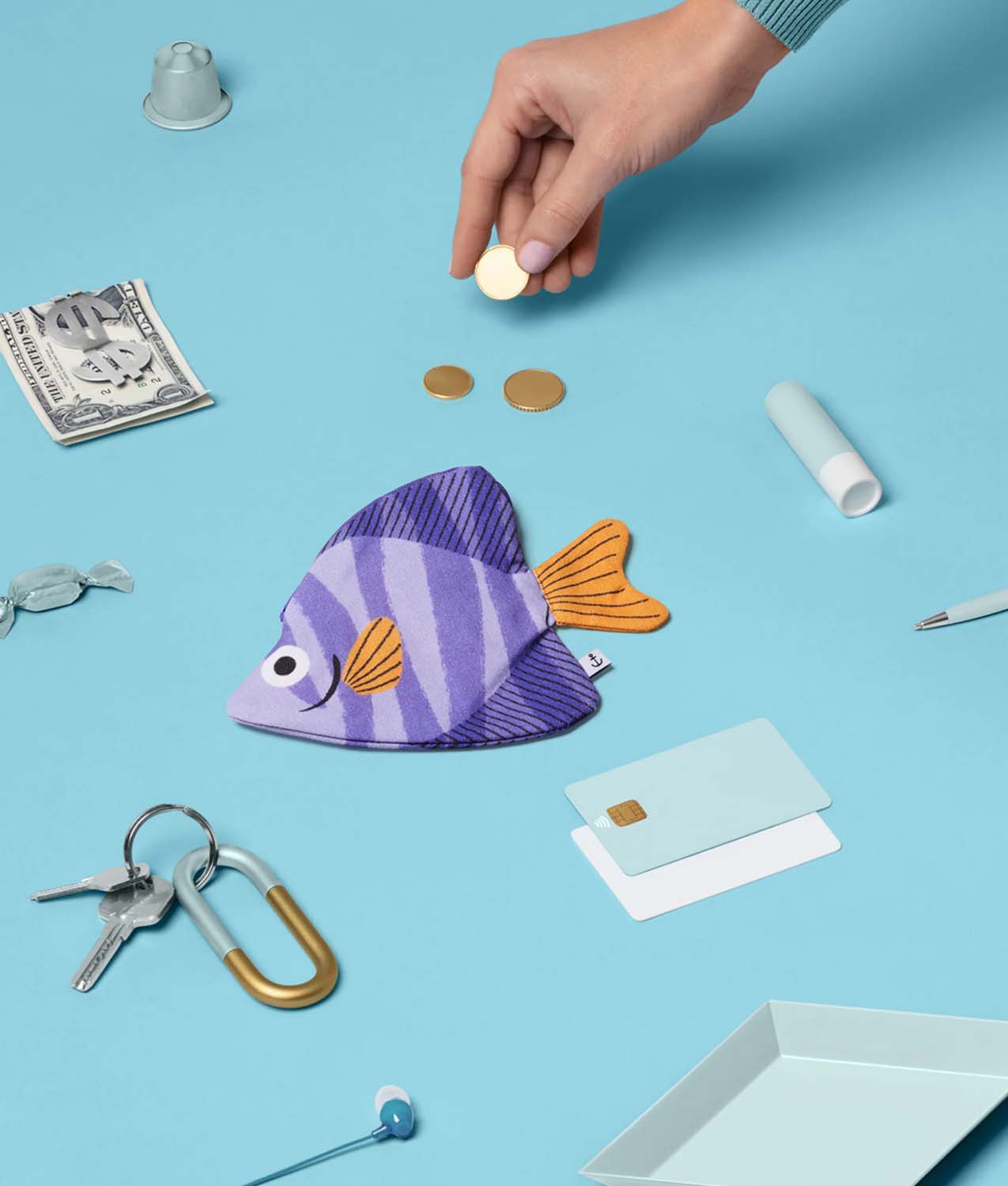 Moonfish Keychain - Lilac