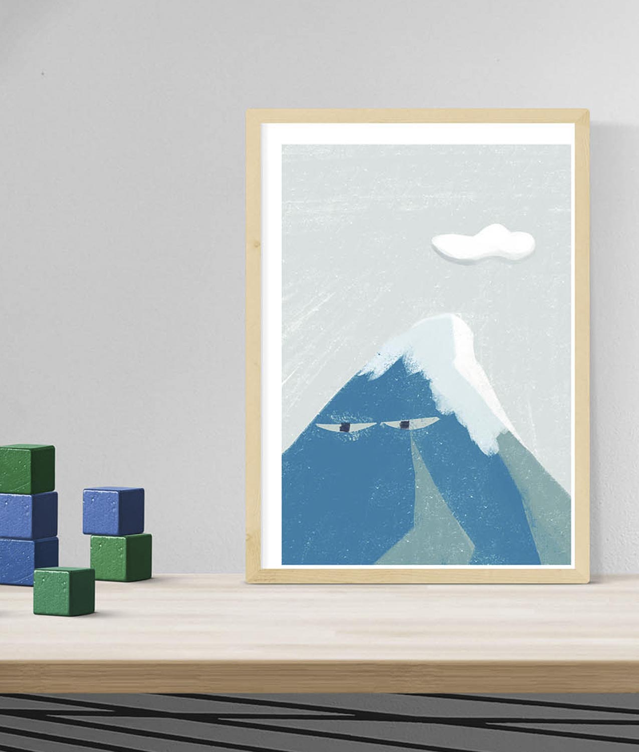 ILUSTRACION MONTAÑA ENFADADA SIRA LOBO