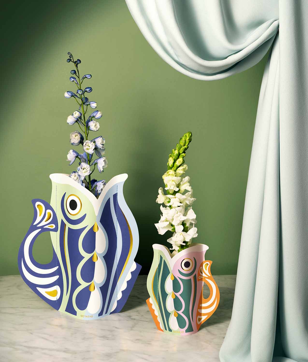Gerro de Paper Fish Blue