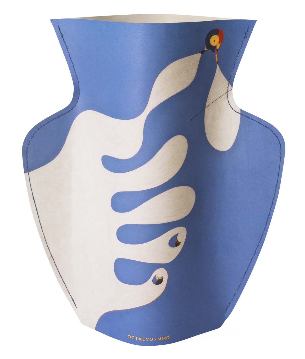 Jarrón de Papel Miró Azul