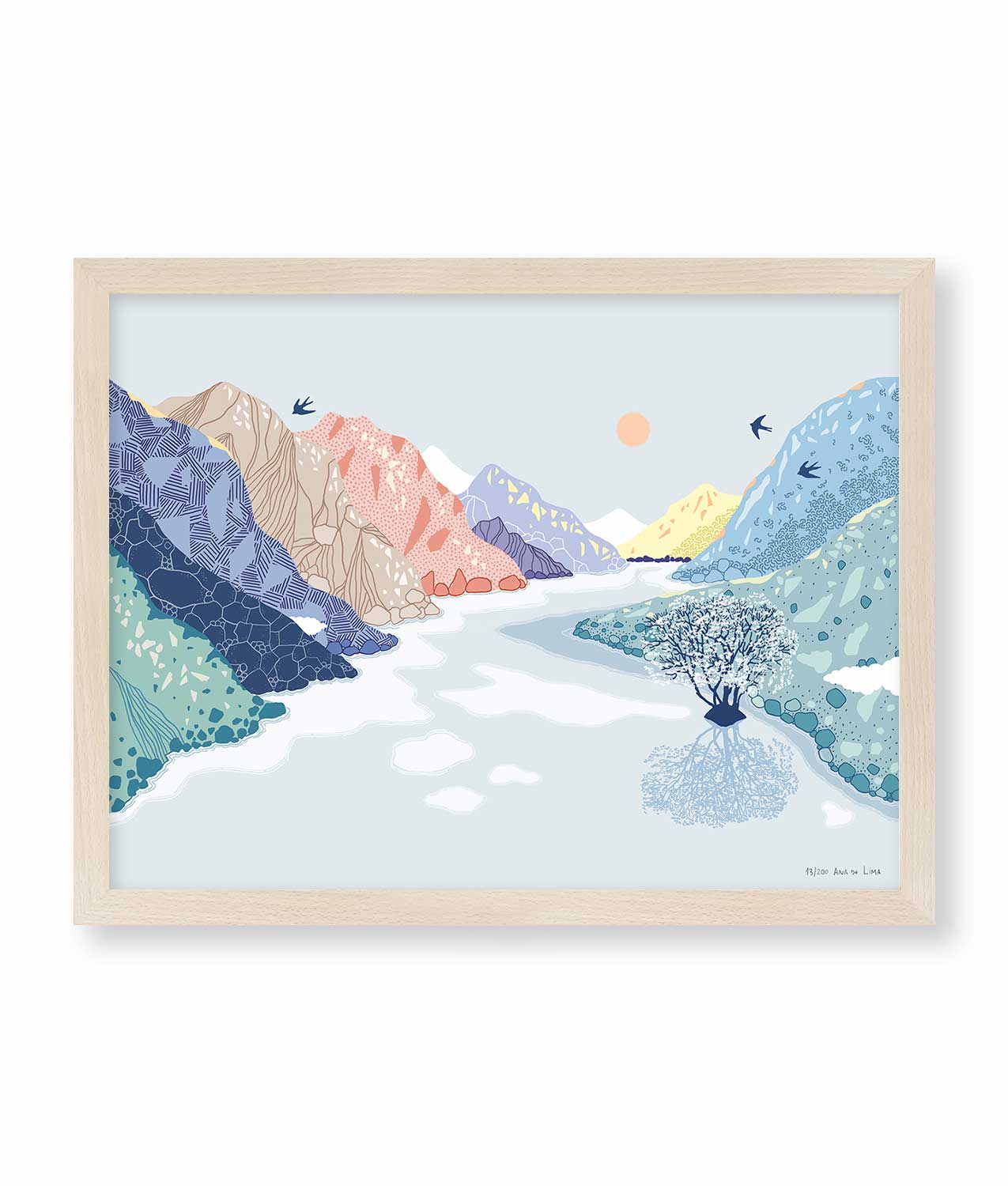 illustration ana lima mountains